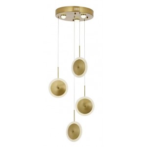 METAL LED and SILICONE ANTIQUE and CHROME PLATED CHANDELIER 35 CM DIAMETER LOAD: 110 CM